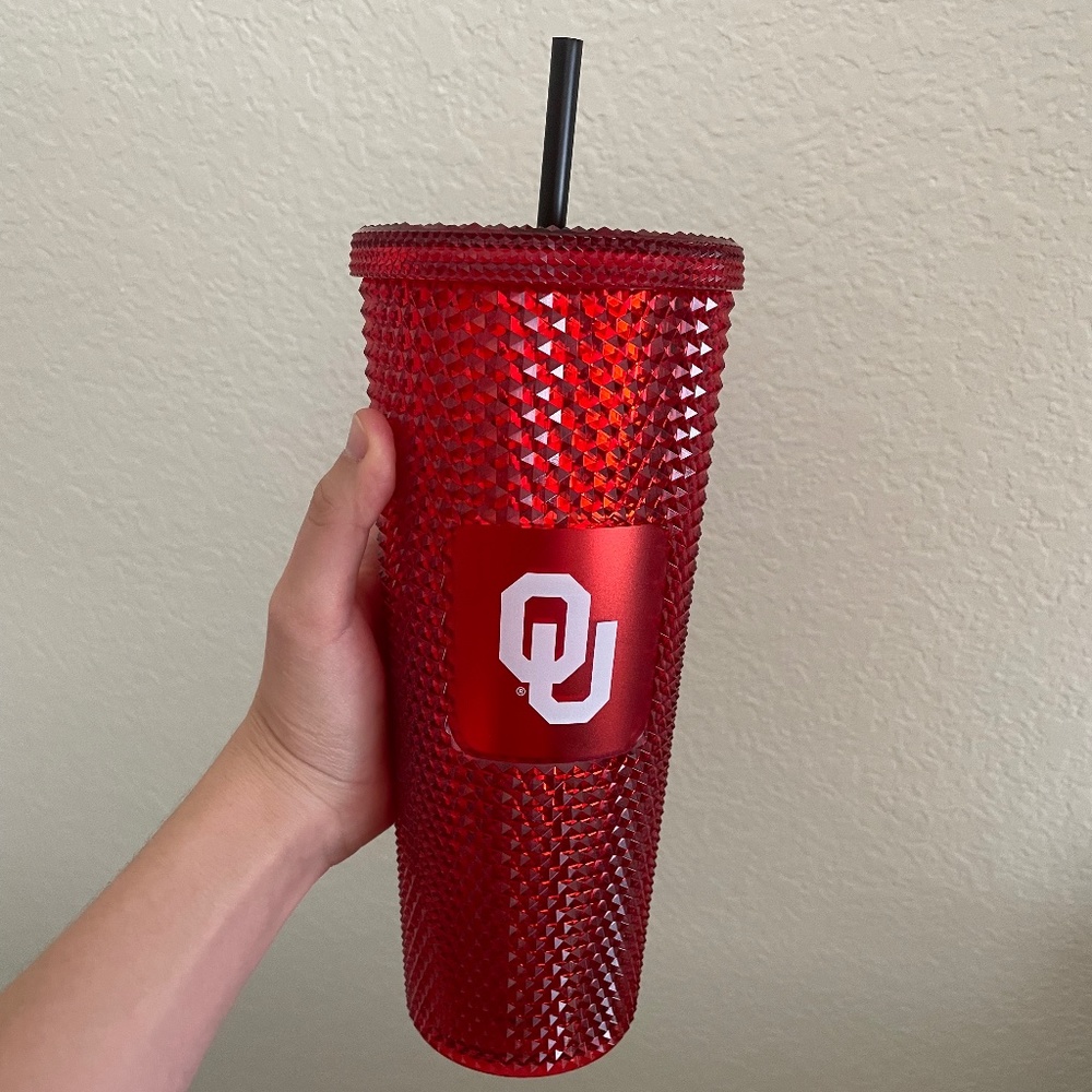 Starbucks OU studded tumbler